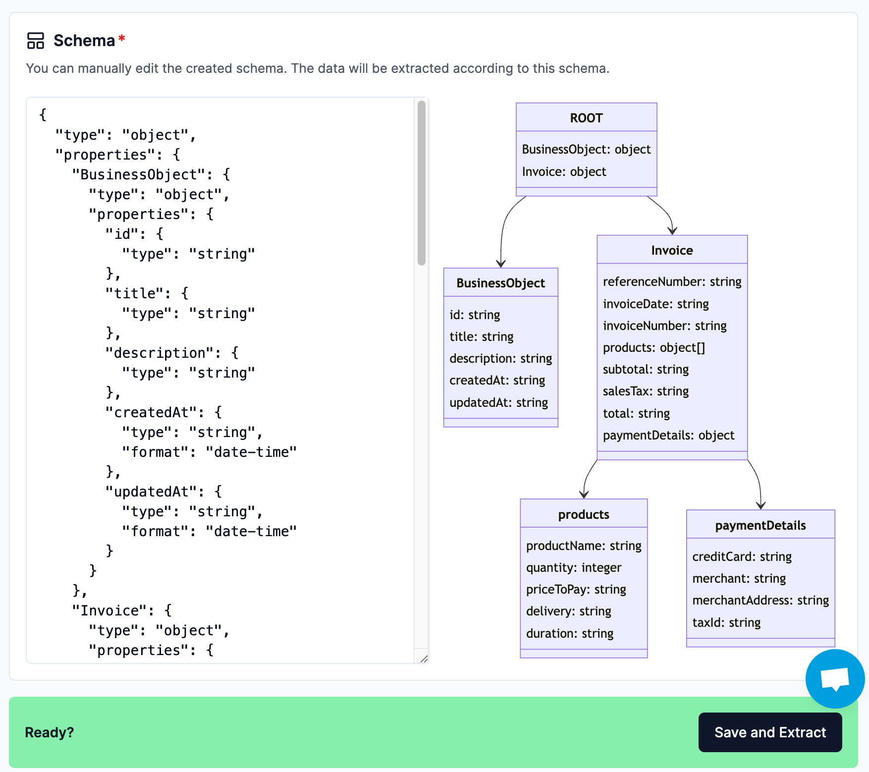 Schema editing